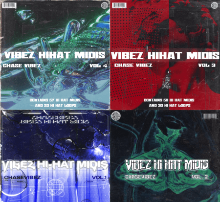 ChaseVibez The Vibez Hi Hat Midi Collection MiDi